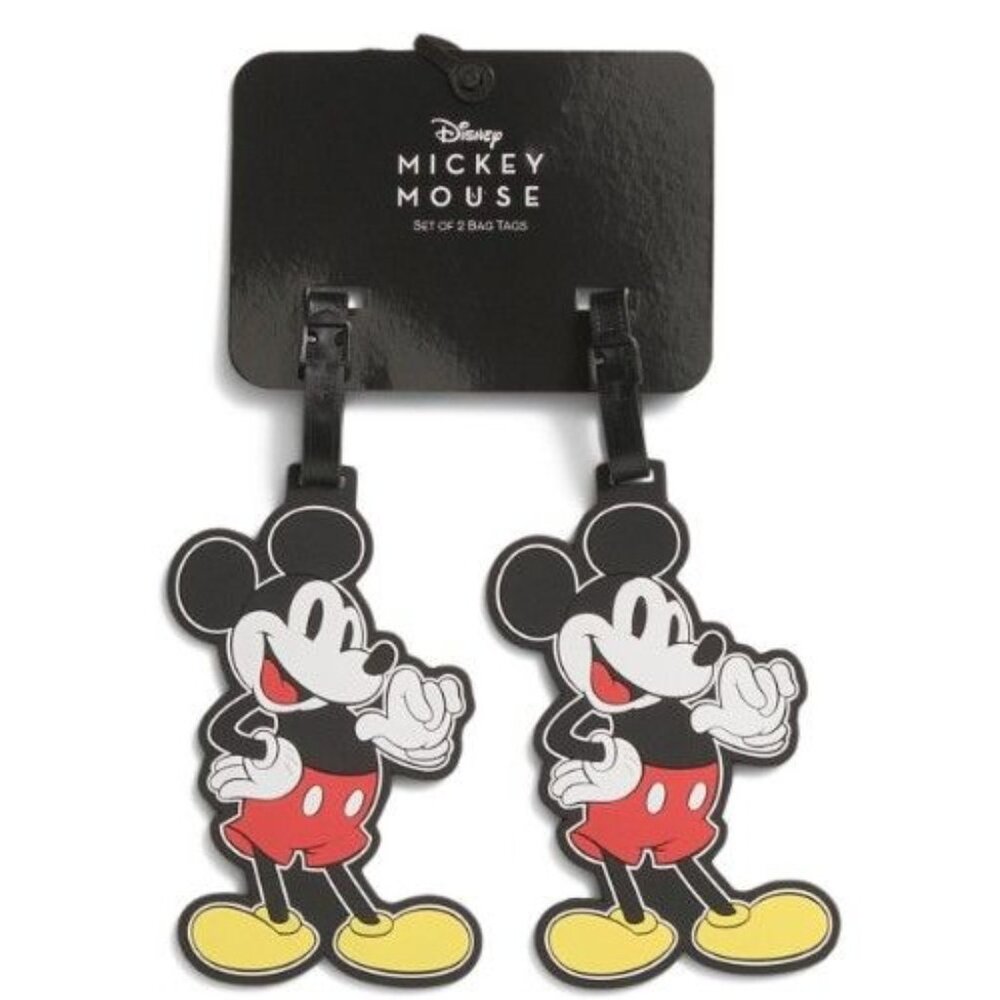 Disney Mickey Mouse Set Of 2 Luggage Tags